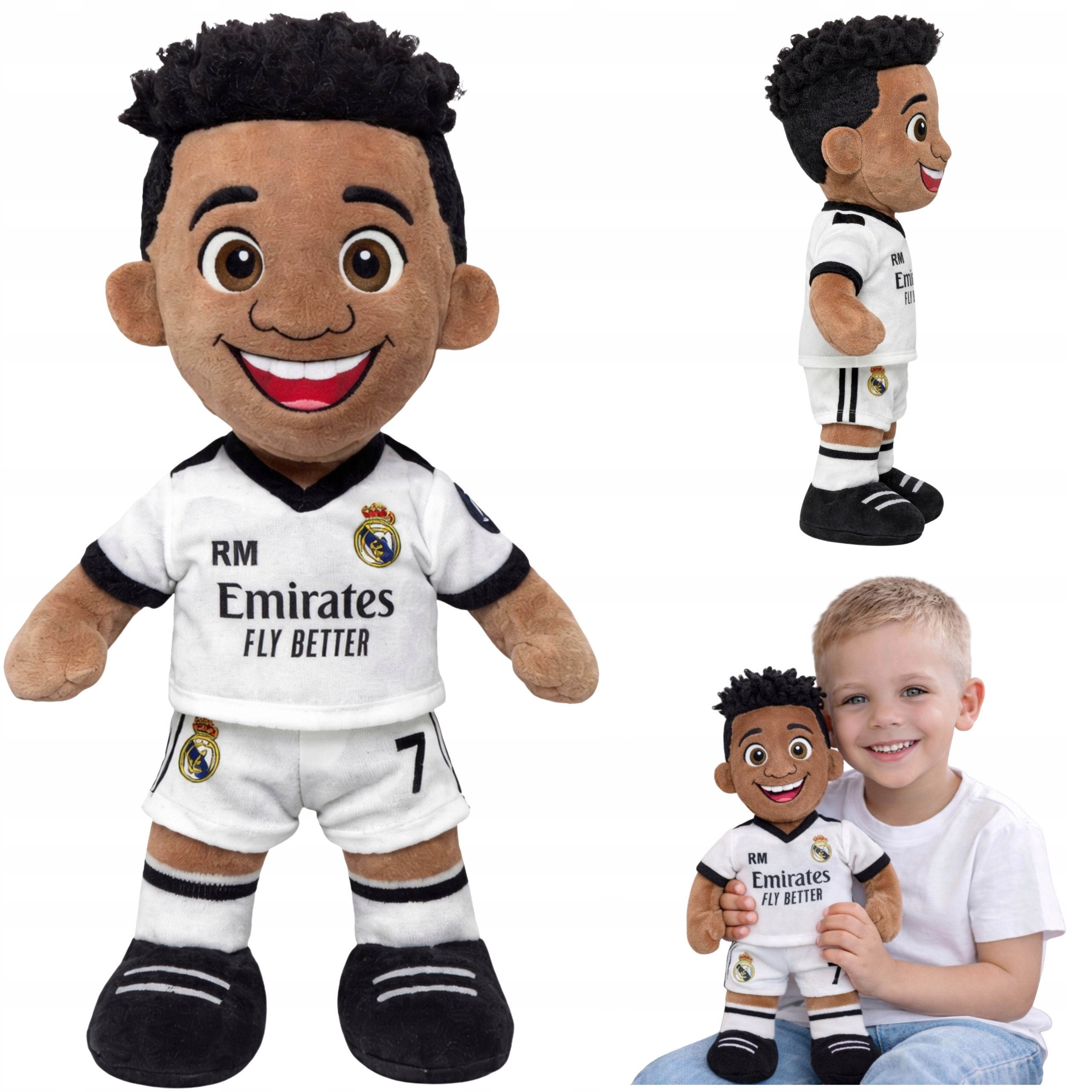 Real Madryt Pluszak Maskotka Klubowa dla Dzieci Vinicius Vini 36cm Kibic