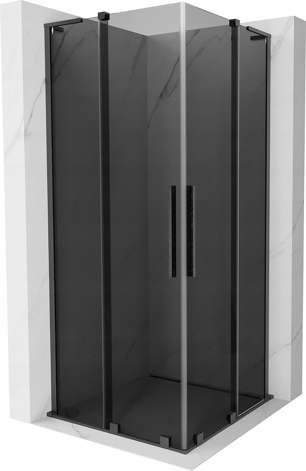 Mexen Velar L Duo sprchová kabina 80x80 cm grafit gun gray