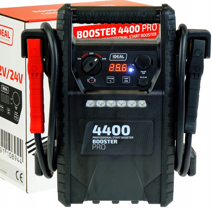 Akumulátor Na Podporu Štartovania Booster Ideal 4400 A Štartovanie 12/24V 230V