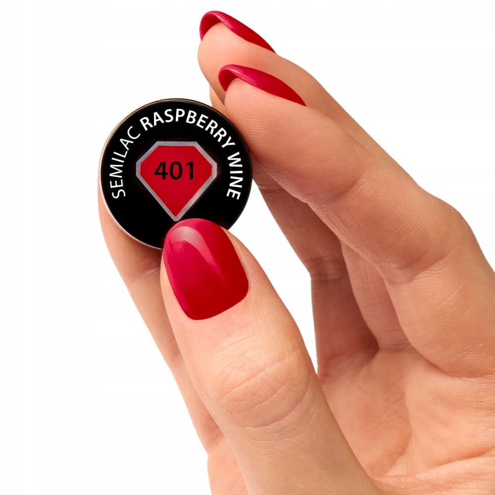 Semilac Lakier Hybrydowy Do Paznokci Raspberry Wine 401 Malinowy 7ml Marka Semilac