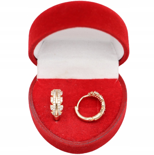 Złote KOLCZYKI ze stali chirurgicznej 316L K1126