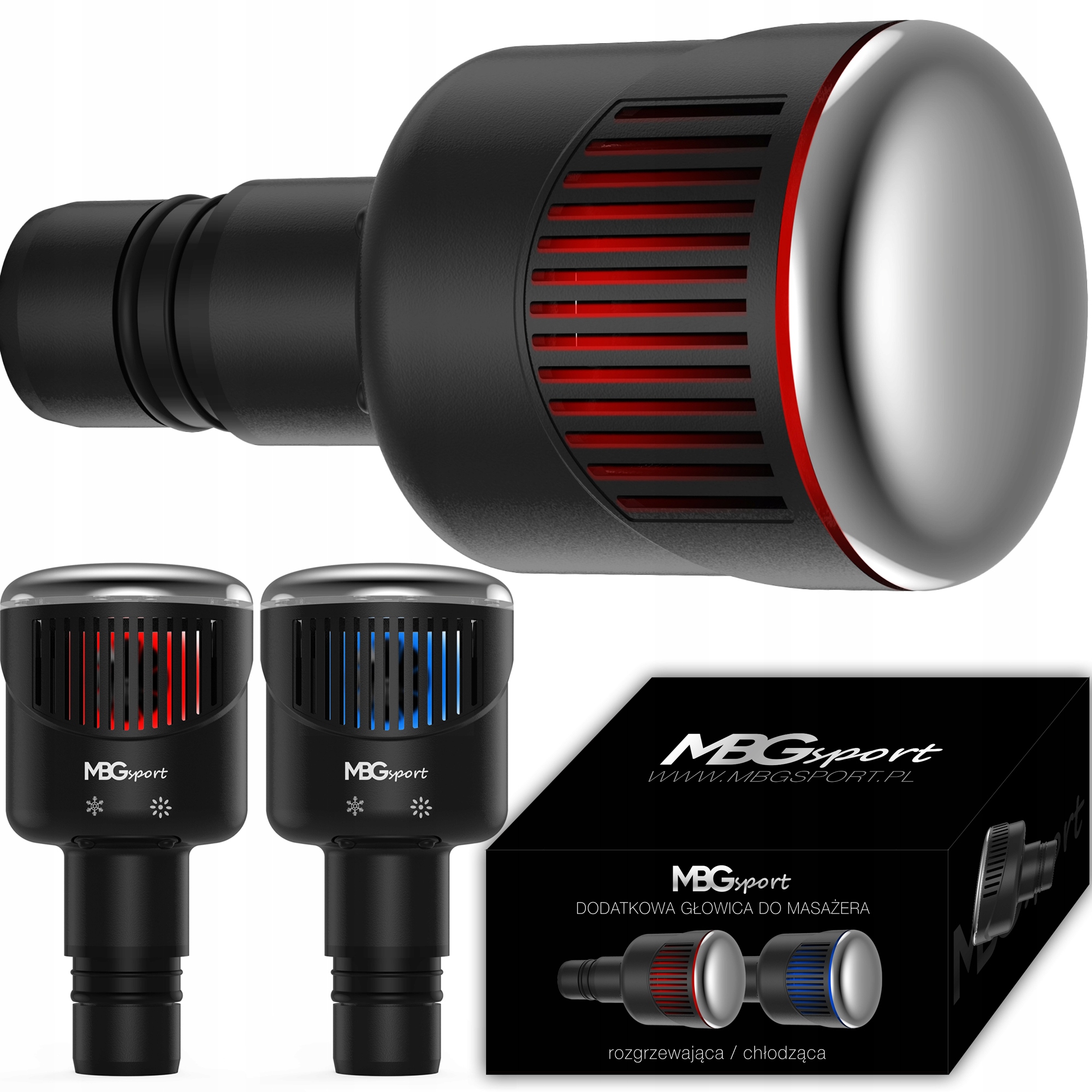 GŁOWICA KOŃCÓWKA MASAŻERA ROZGRZEWAJĄCA CHŁODZĄCA