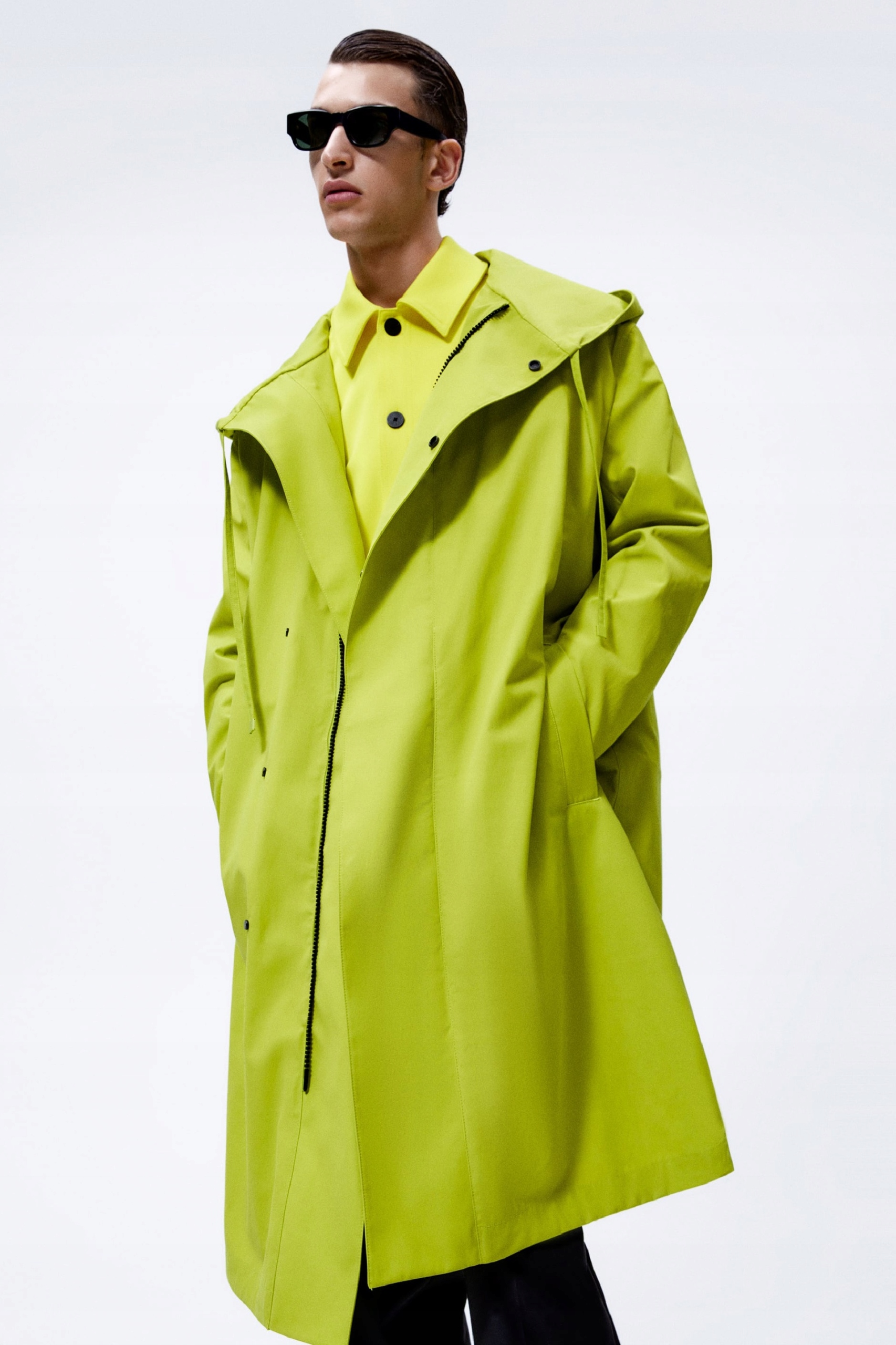 ZARA PŁASZCZ MĘSKI L LIMONKA LIMITOWANA EDYCJA Rozmiar L