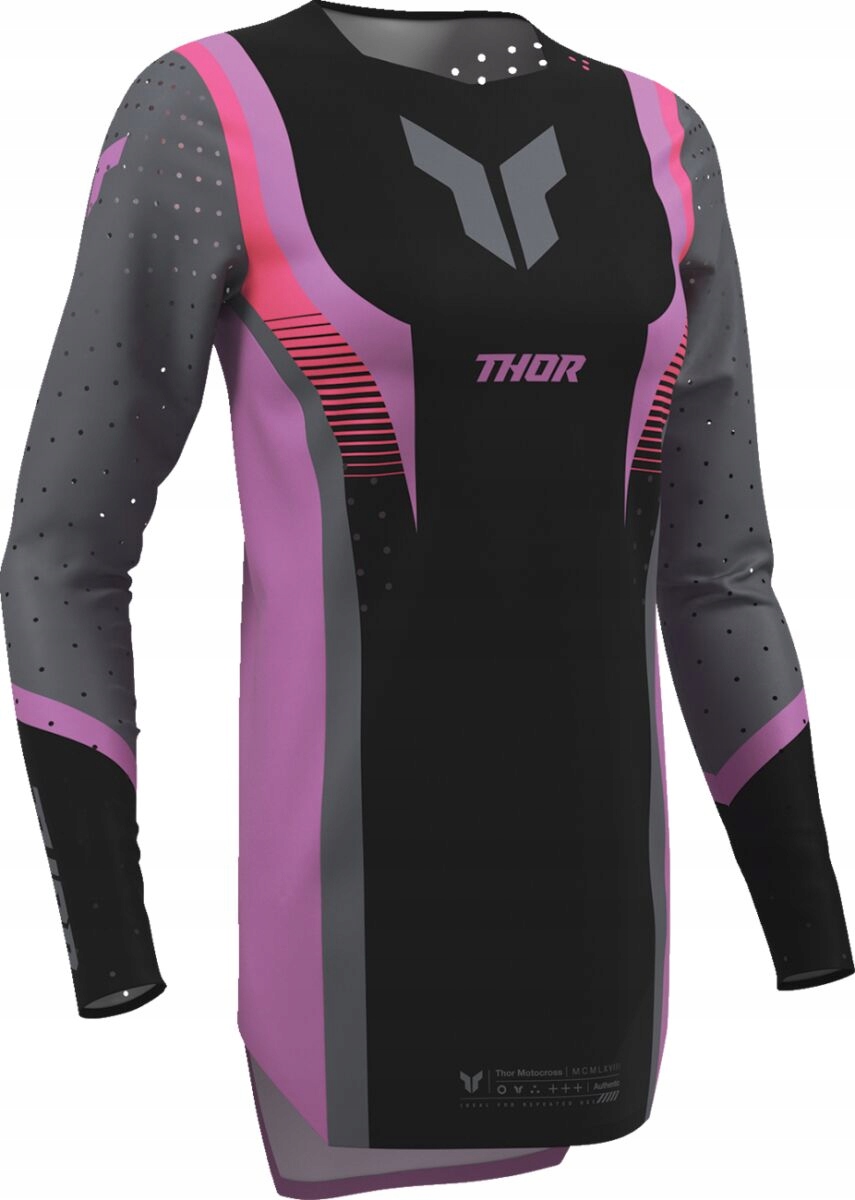 Dámska Mikina Na Cross Thor Sportmode Velocity Black/orchidea M