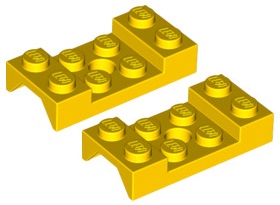 

Lego Nadkole 2x4 Żółte/Yellow (60212/6303233) x2