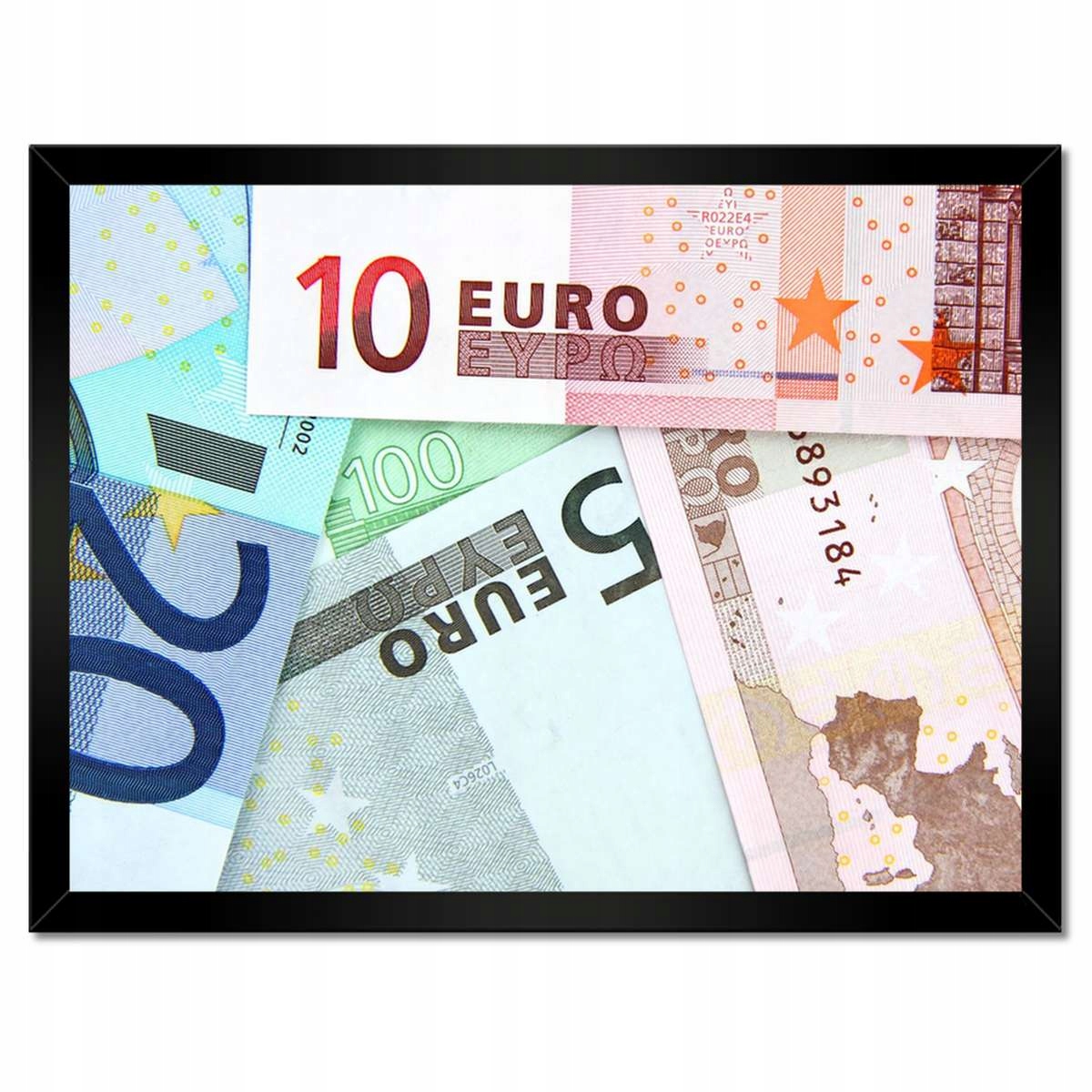 Plakáty v rámu 40x30 Bankovky Euro Forsa Pokladna