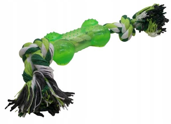 

gryzak szarpak sznurek z kostką dla psa 25 cm
