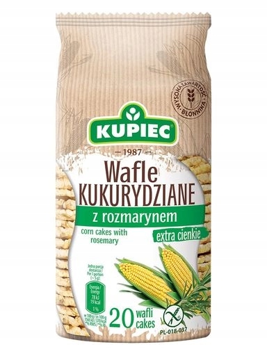 9 x Kupiec Kukuřičné oplatky s rozmarýnem 105 g