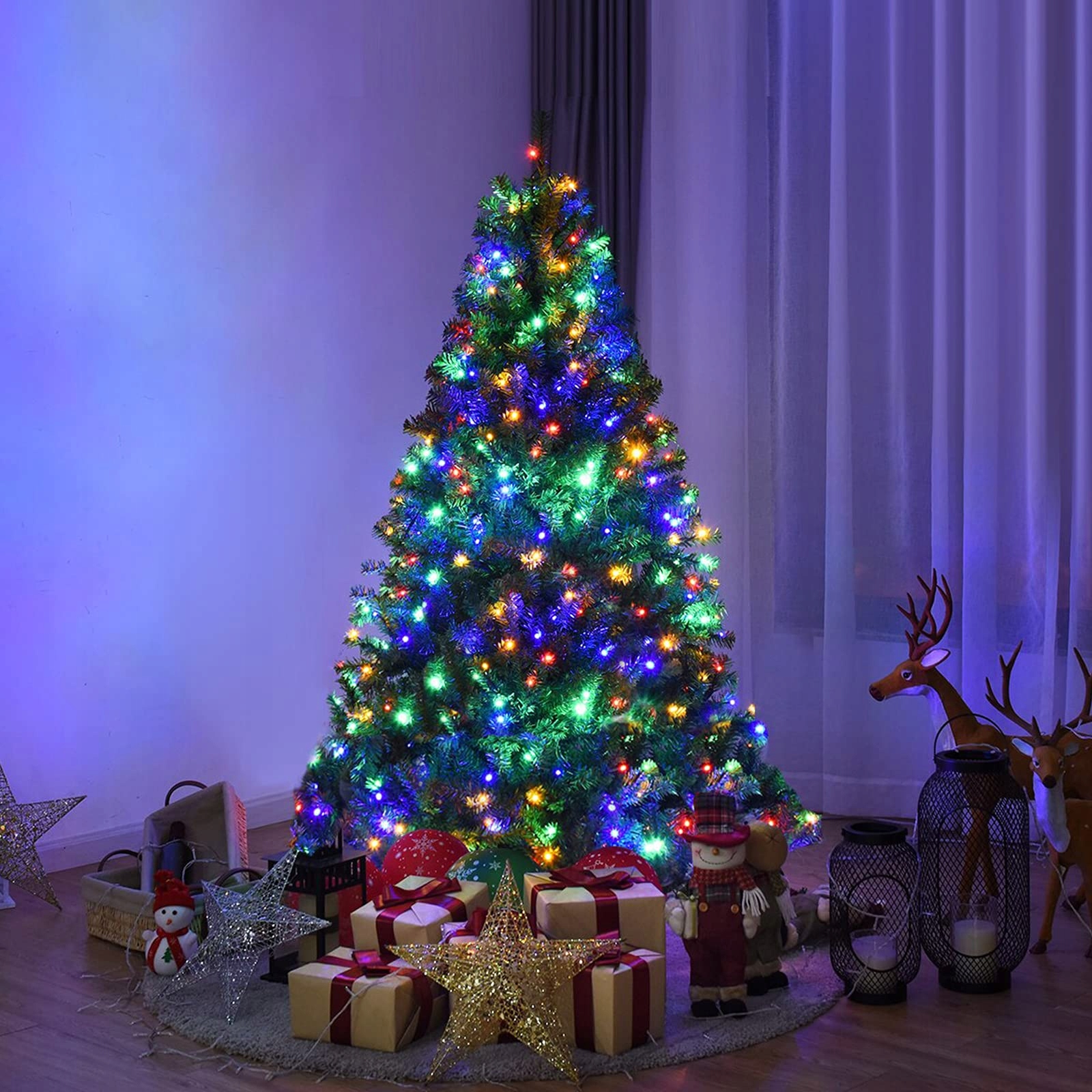 NEXVIN LAMPKI ŚWIĄTECZNE KOLOROWE GIRLANDA ŚWIETLNA WODOODPORNA 20M 200LED — miniatura 5