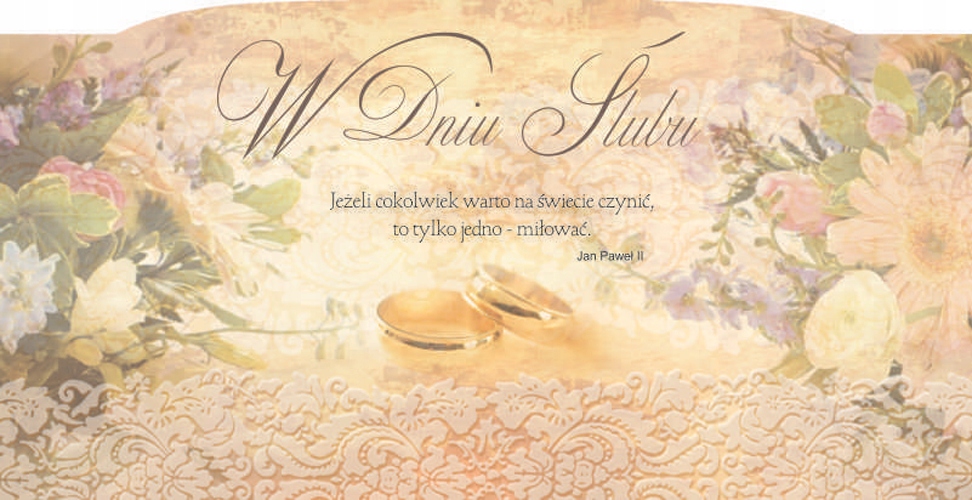 

Kartka ślubna na ślub seria art bez życzeń CR1