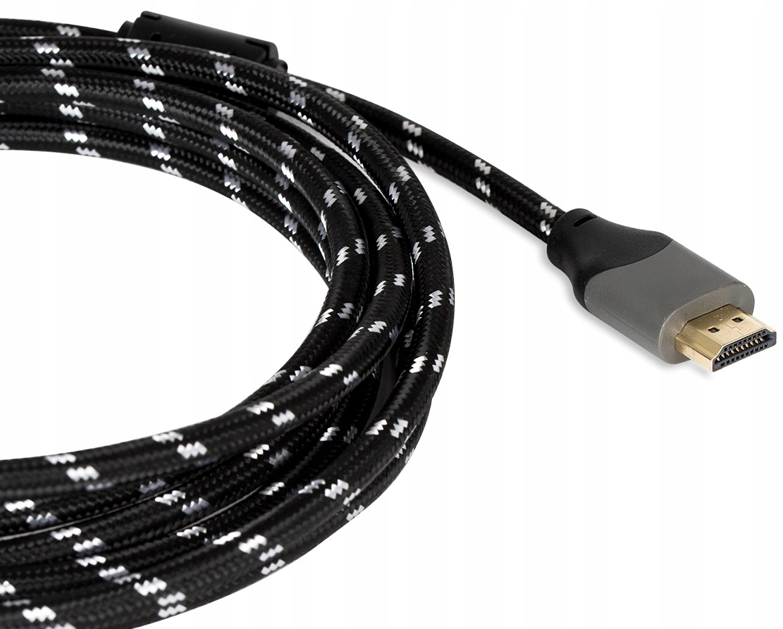 KABEL HDMI 2.0 PRZEWÓD High Speed 4K UHD 3D Z FILTREM 48bit OPLOT MIEDŹ 3M Marka inna