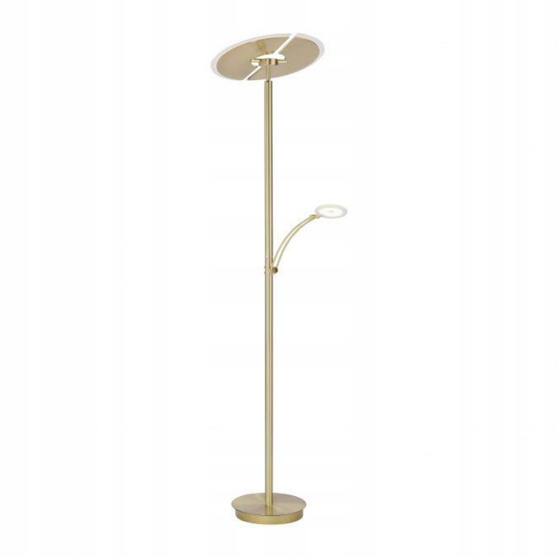 Paul Neuhaus Led stojaca lampa 54W, čítacie rameno, Cct 2700-5000K, mosadz