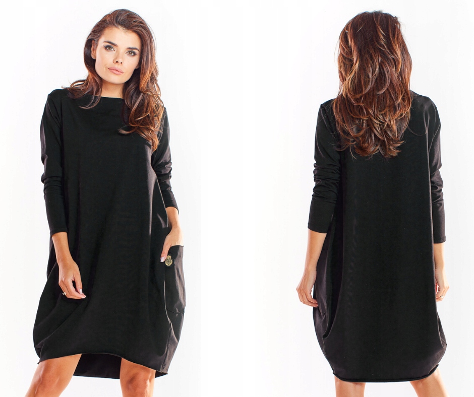 

Luźna sukienka dresowa oversize tuba S/m