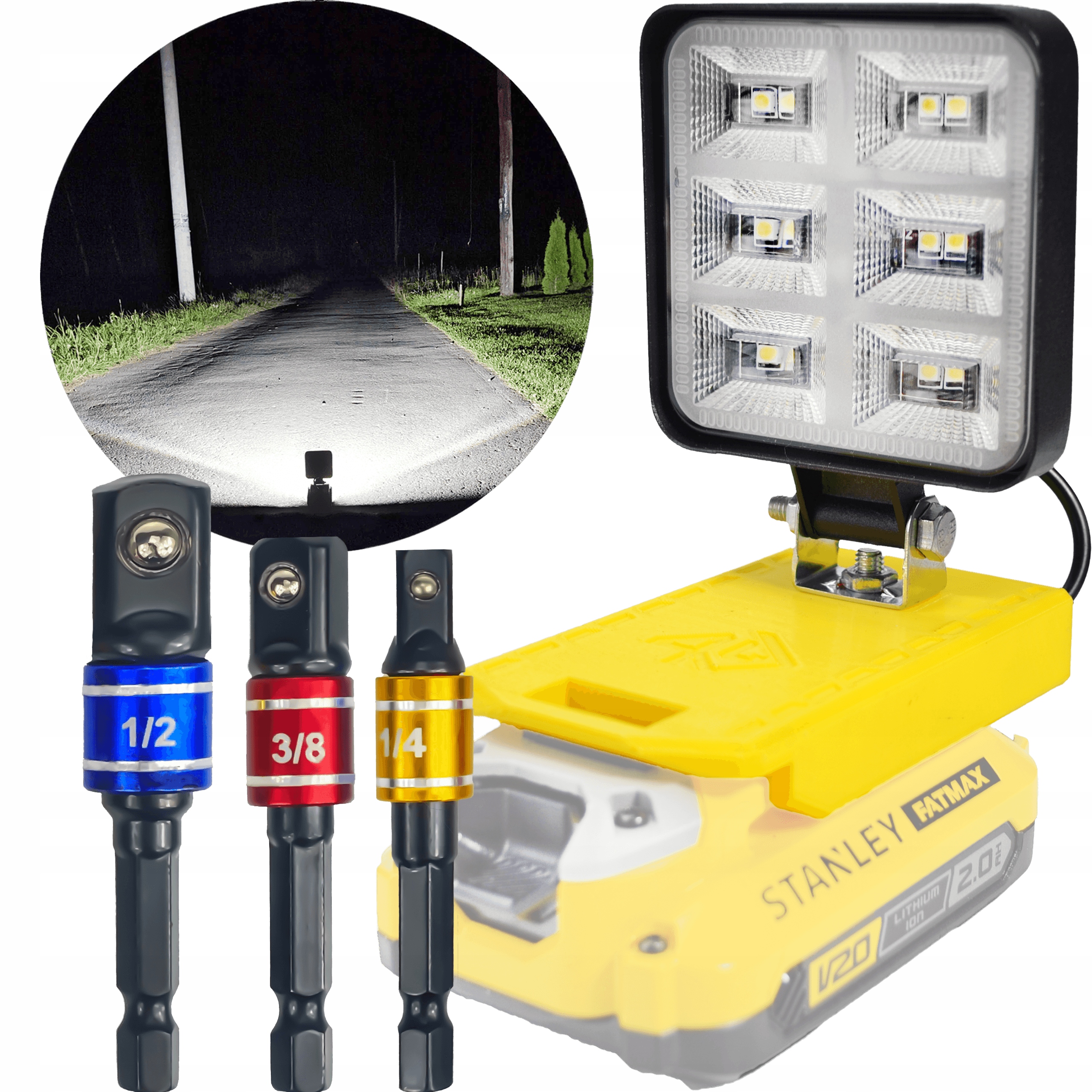 Sada Pracovní Světlo Stanley Fatmax 20V Nástavec Na Nástavce