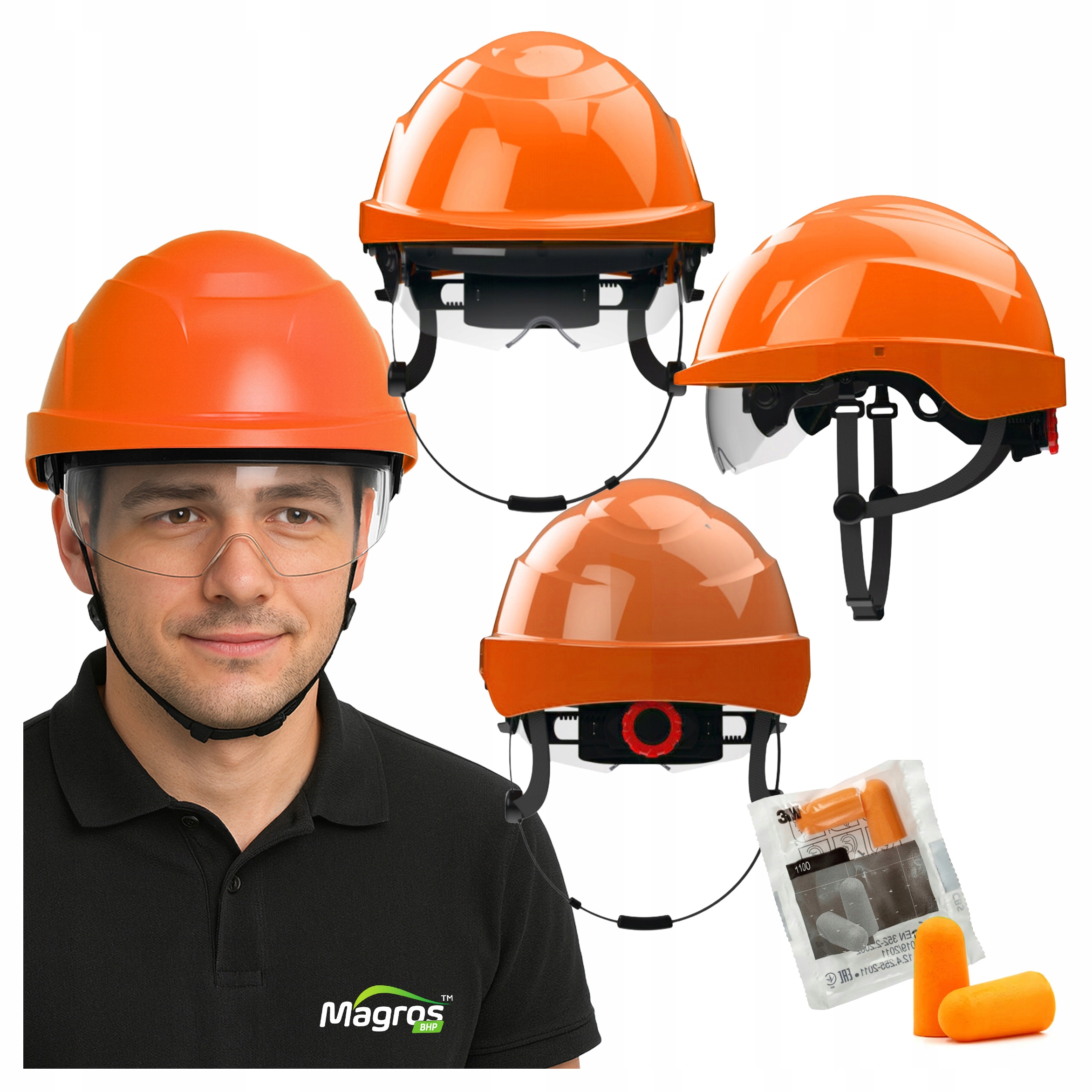 Ochranná přilba na brýle Průmyslová elektroizolační přilba Protekt Atra 20 Ce