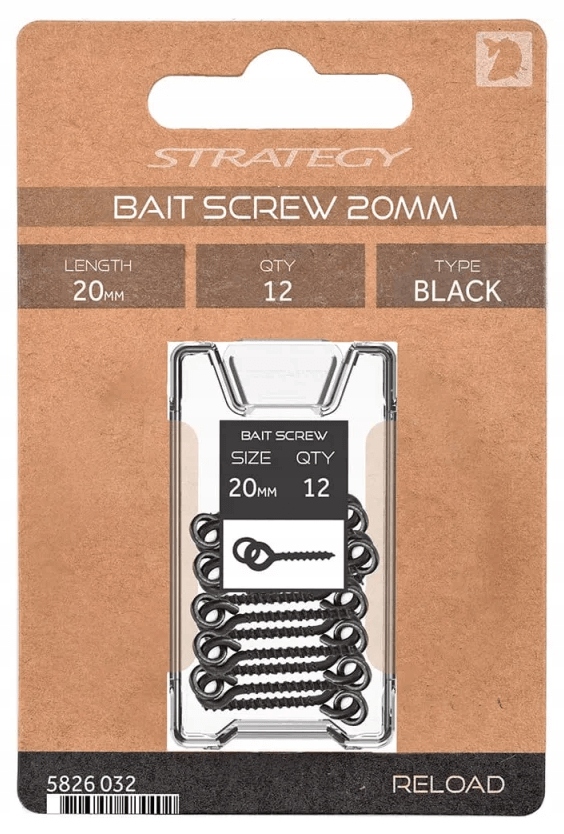 Wkręt do przynęt Strategy Bait Screw 20mm op.12szt.