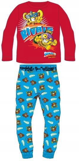 PIŻAMA PIŻAMKA SUPER ZINGS CZERWONA 98 P62