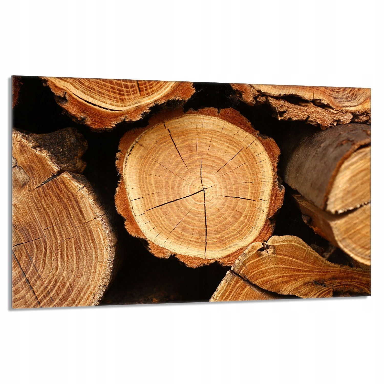 Skleněná ochranná deska na sporák 80x52 Dřevo Do Kuchyně