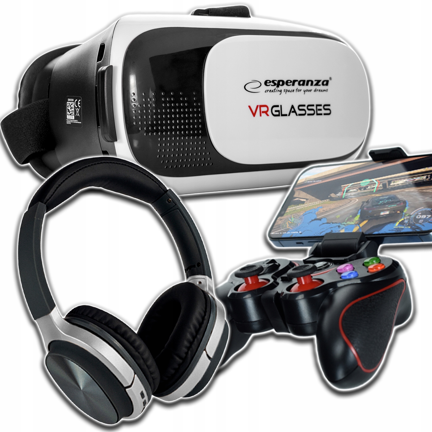 Sada Vr Jako Dárek Pro Dítě 7 8 9 10 Leté Brýle Vr Gamepad Sluchátka