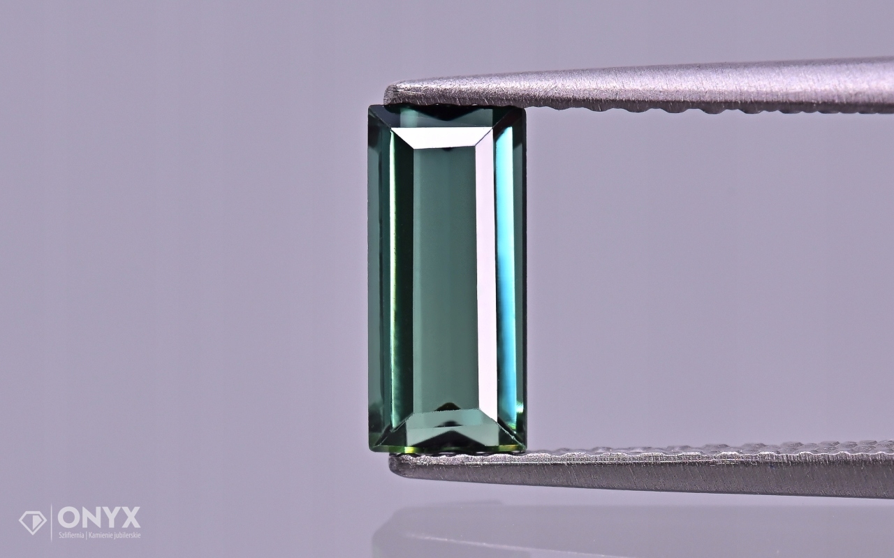 Turmalín Verdelit fazetovaný obdélník 7,5x3,5 mm