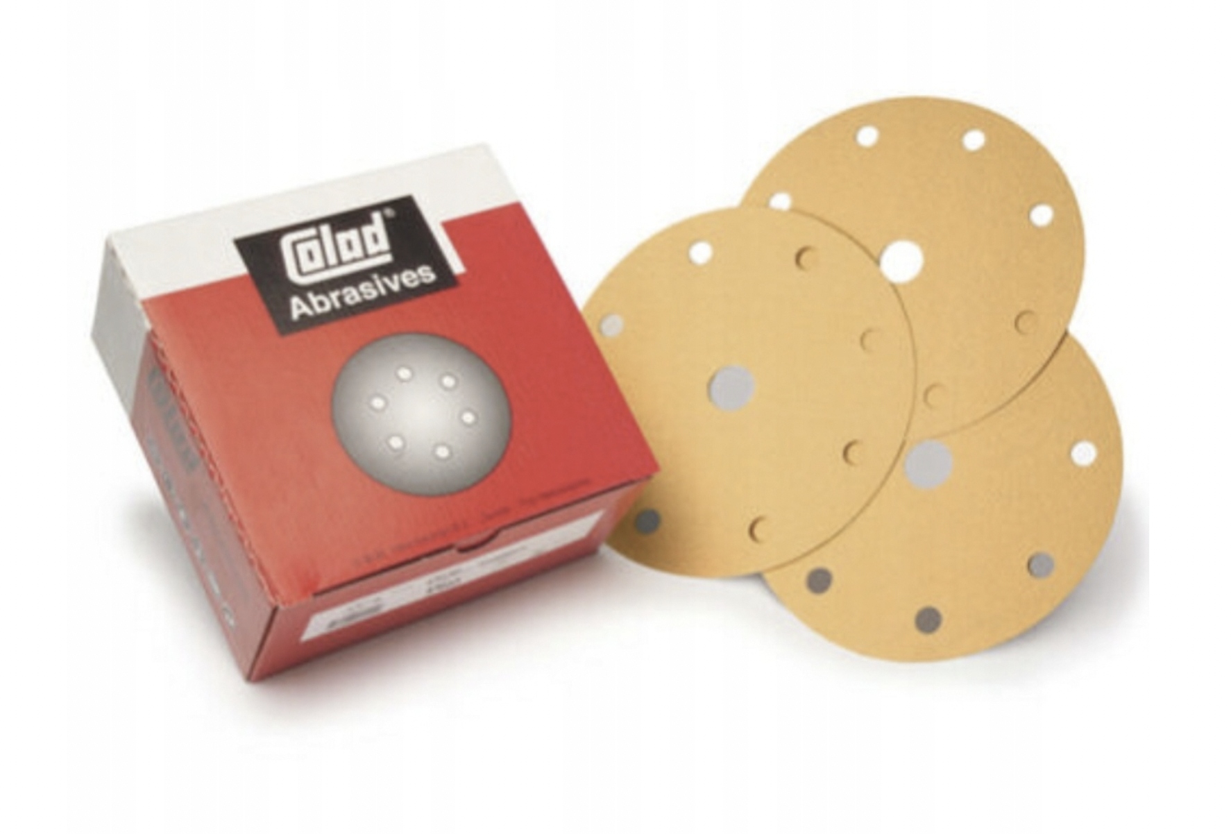 Krążki ścierne papier COLAD P220 8+1 150mm /100szt