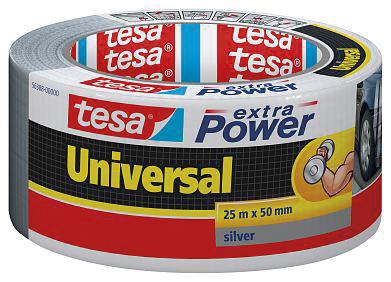 Stříbrná opravná páska 50 mm x 25 m Extra Power Universal Tesa 6 ks