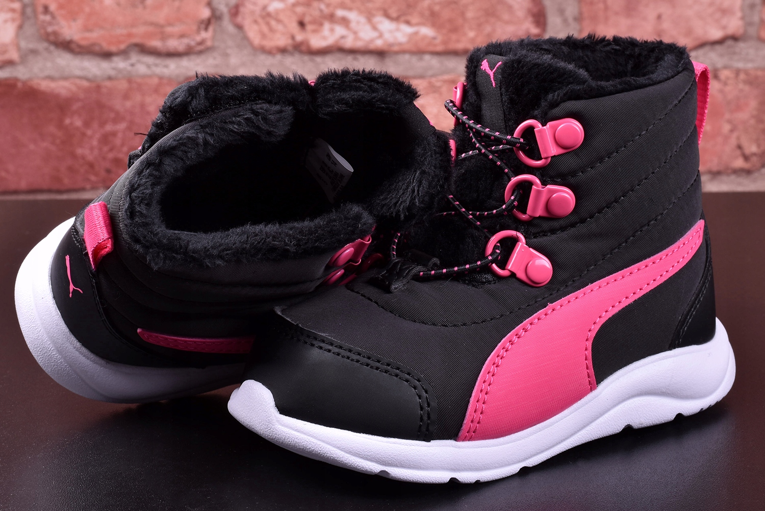 Buty Dziecięce Śniegowce PUMA Fun Racer ocieplane cieplutkie kożuszek r.25 Płeć unisex