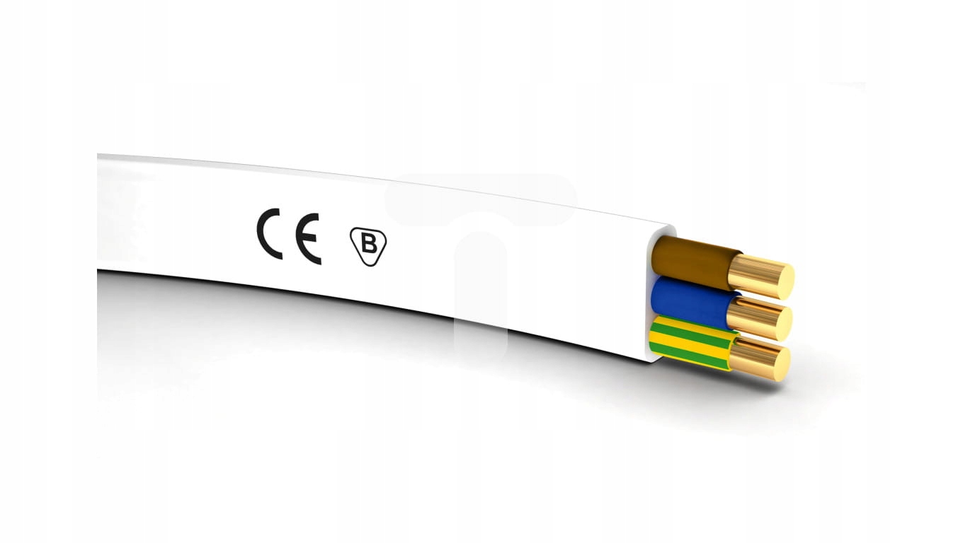 YDYp plochý kabel Elektrokabel 3 x 2,5 mm2 /1m za 25 Kč - Allegro