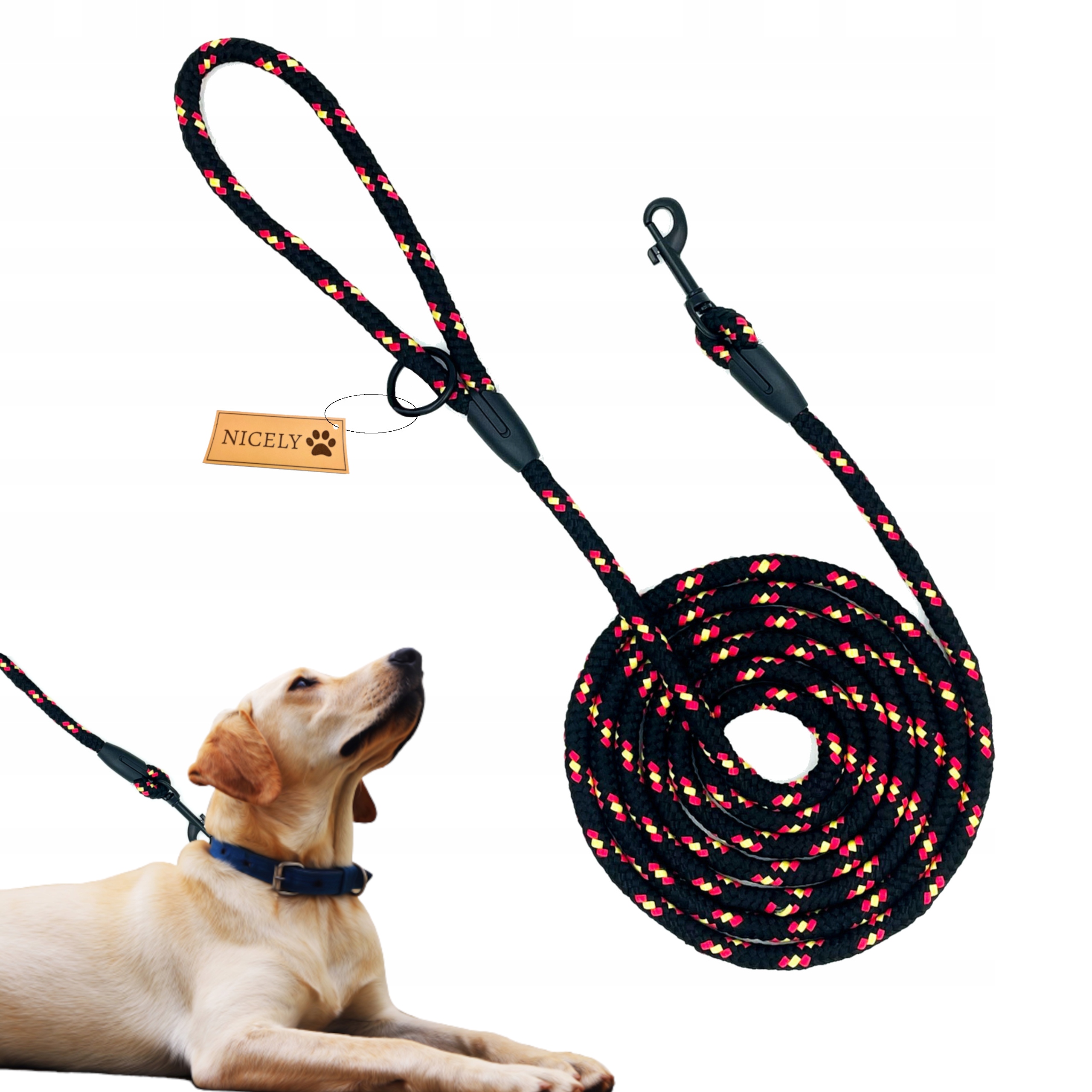 

Mocna Smycz Dla Psa Gruba Lina Trening Długa 1,5M