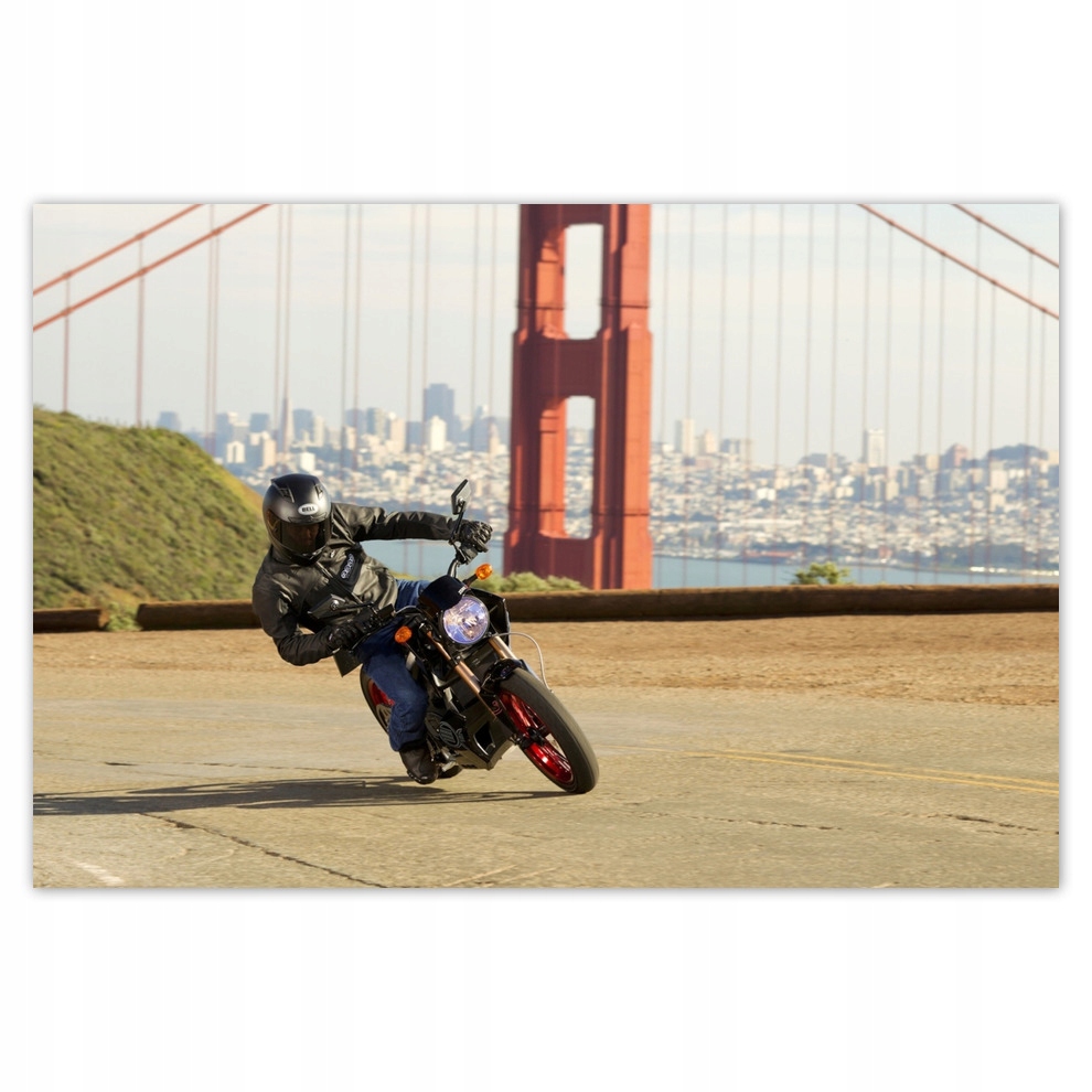 

Plakaty 93x62 Motocykl przy Golden Gate