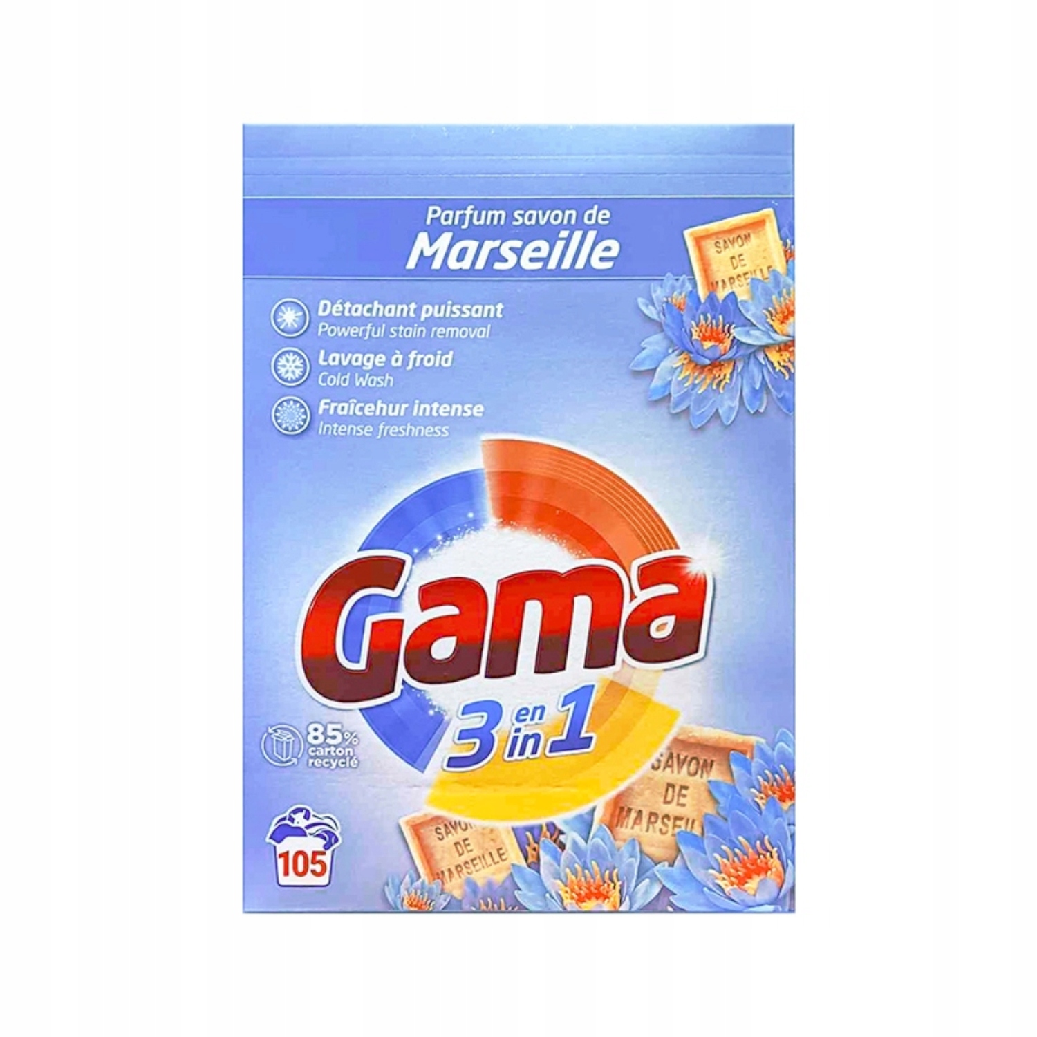 Levně Univerzální prací prášek Gama Marseille 105 dam 5,775 kg
