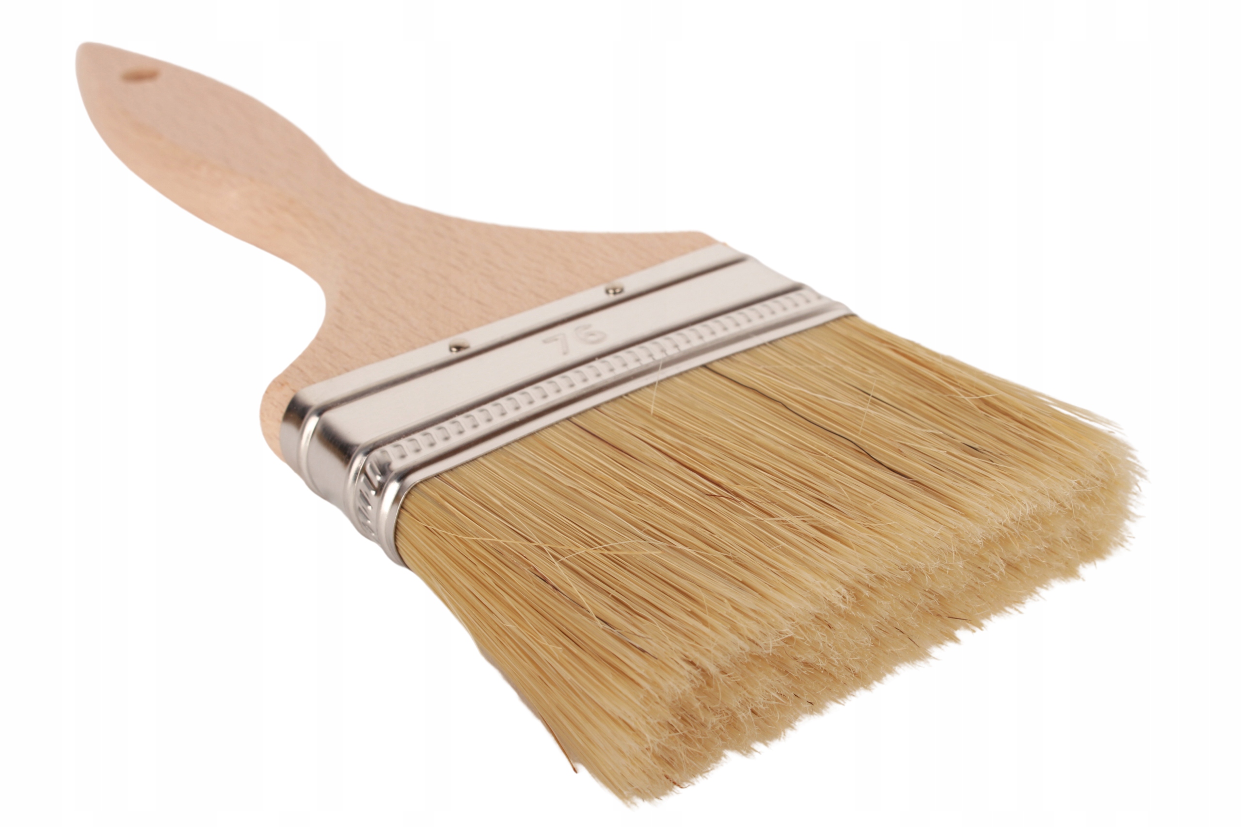PĘDZEL ANGIELSKI 76mm PŁASKI MALARSKI NATURALNY Marka Woodcarver