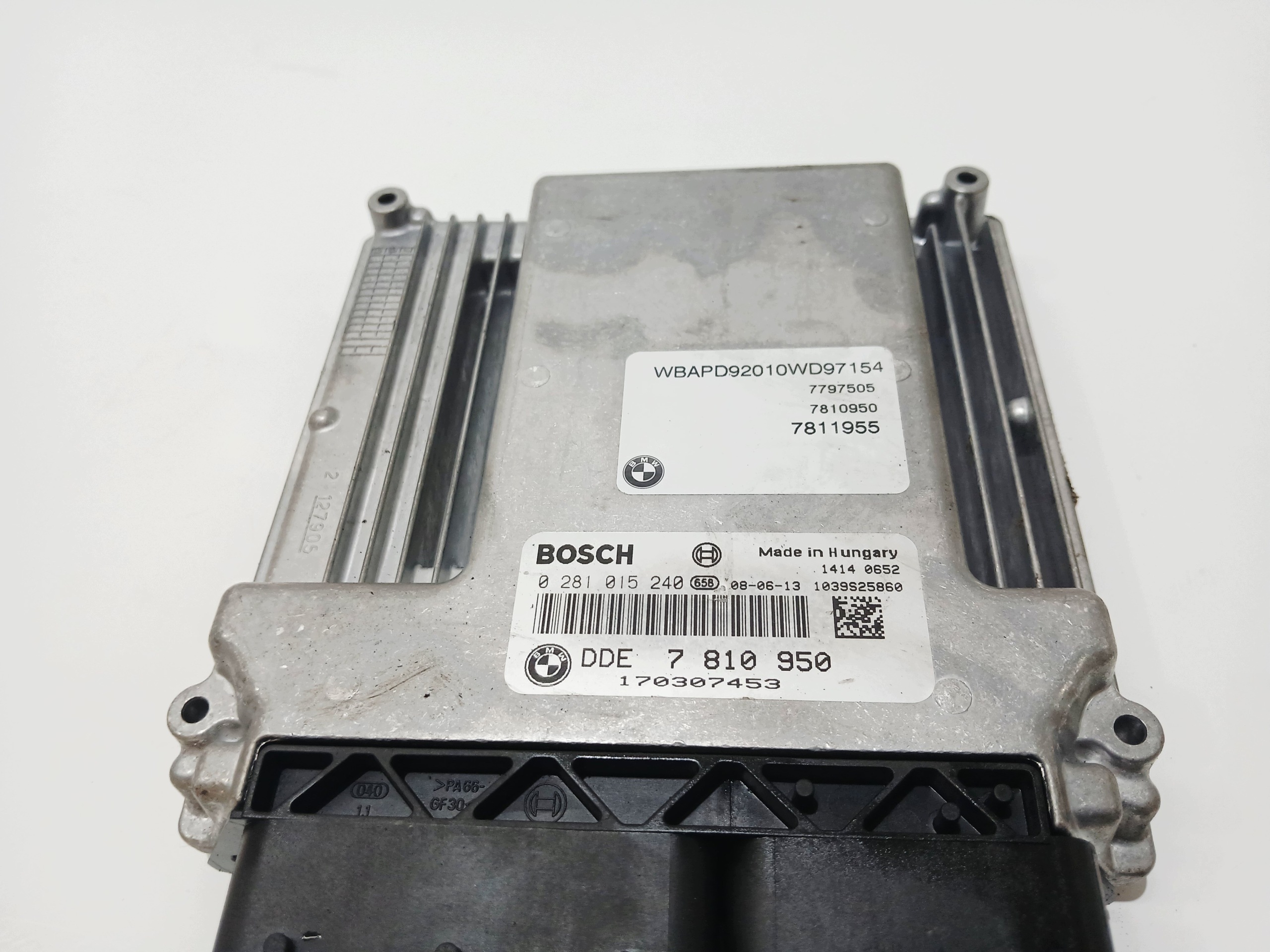 computer control unit of the engine BMW X3 E83 306D3 XD LCI OE 7810950 (0006113)