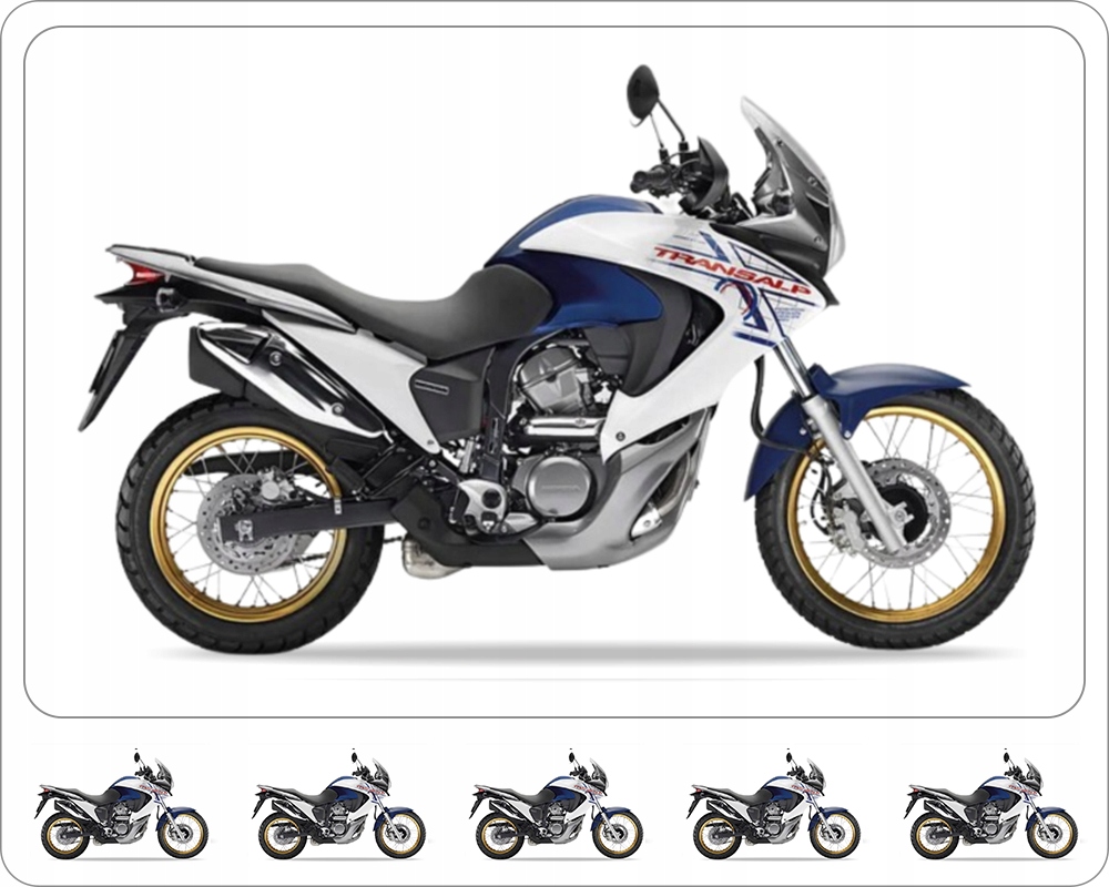 Samolepka Juula Honda XL 700 V Transalp 2008-2011 Bílá Modrá NH138 PB296