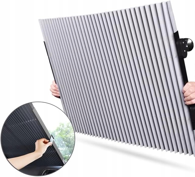 OSŁONA PRZECIWSŁONECZNA NA PRZEDNIĄ SZYBĘ DO SAMOCHODU ROLETA ŻALUZJA150X70 Producent bez marki