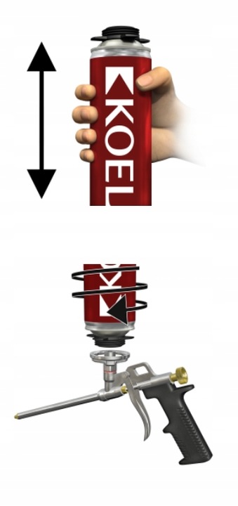 PIANKA PIANA MONTAŻOWA KOELNER PISTOLETOWA 750ml Czas schnięcia 40-45 min