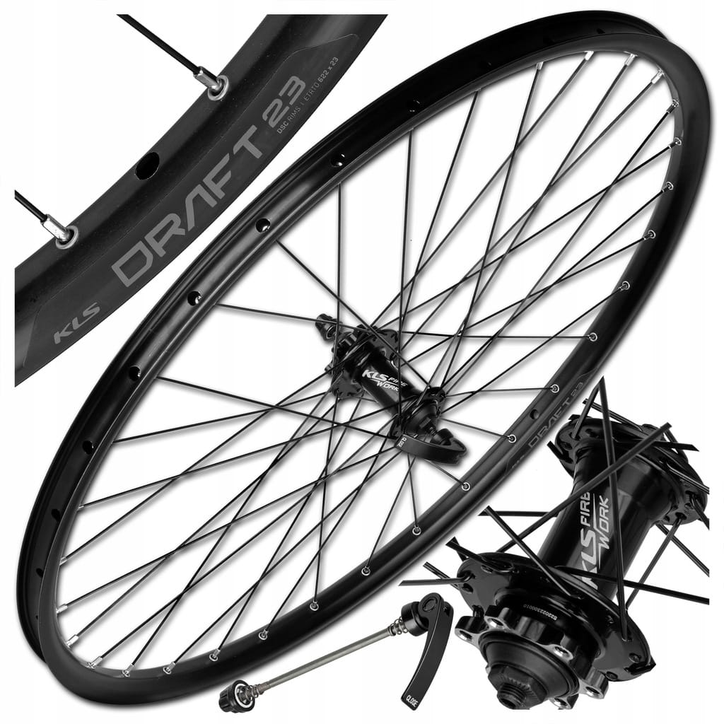 Koło Rowerowe Przód Kellys Draft Dsc 28/29'' 622x23 Czarne Tarcza Tubeless