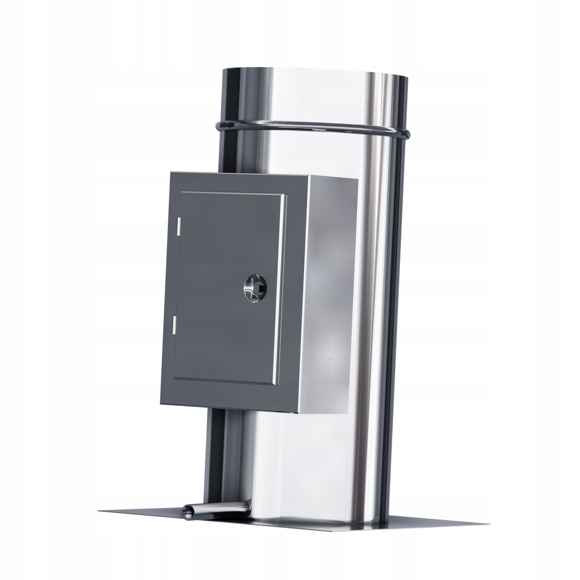 Kzd Slim Čistič dvířka deska 180 1,0 mm 90 stupňů komínová vložka