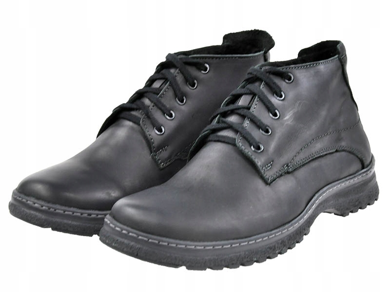 MĘSKIE POLSKIE TRZEWIKI SKÓRZANE 417CZ-44 Marka inna