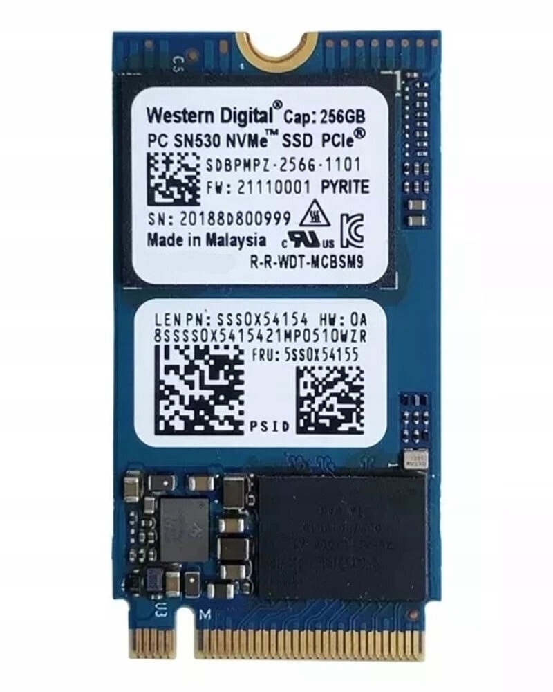 Dysk Ssd Western Digital Sn530 256gb M 2 Pcie - Niska cena