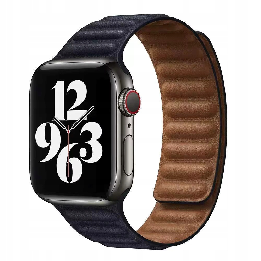Magnetický pásek Apple Watch 1/2/3/4/5/6/7/8/9/10/SE Luxury 38/40 mm černý