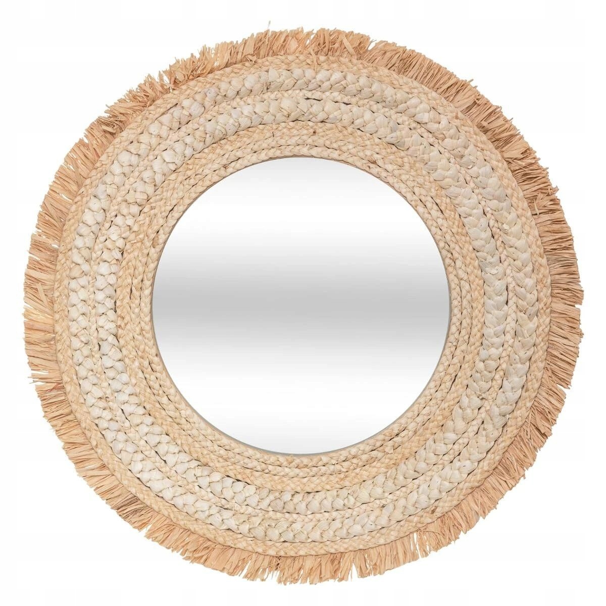 

Dekoracyjne plecione lustro ścienne wiszące boho