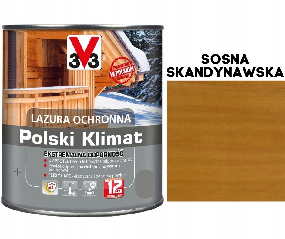

V33 Lazura Polski Klimat 12 Lat Sosna Skandyna 2.5