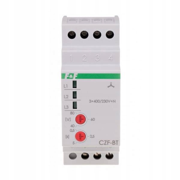 PRZEKAŹNIK ZANIKU ASYMETRI FAZ 10A 0,5-5s. CZF-BT