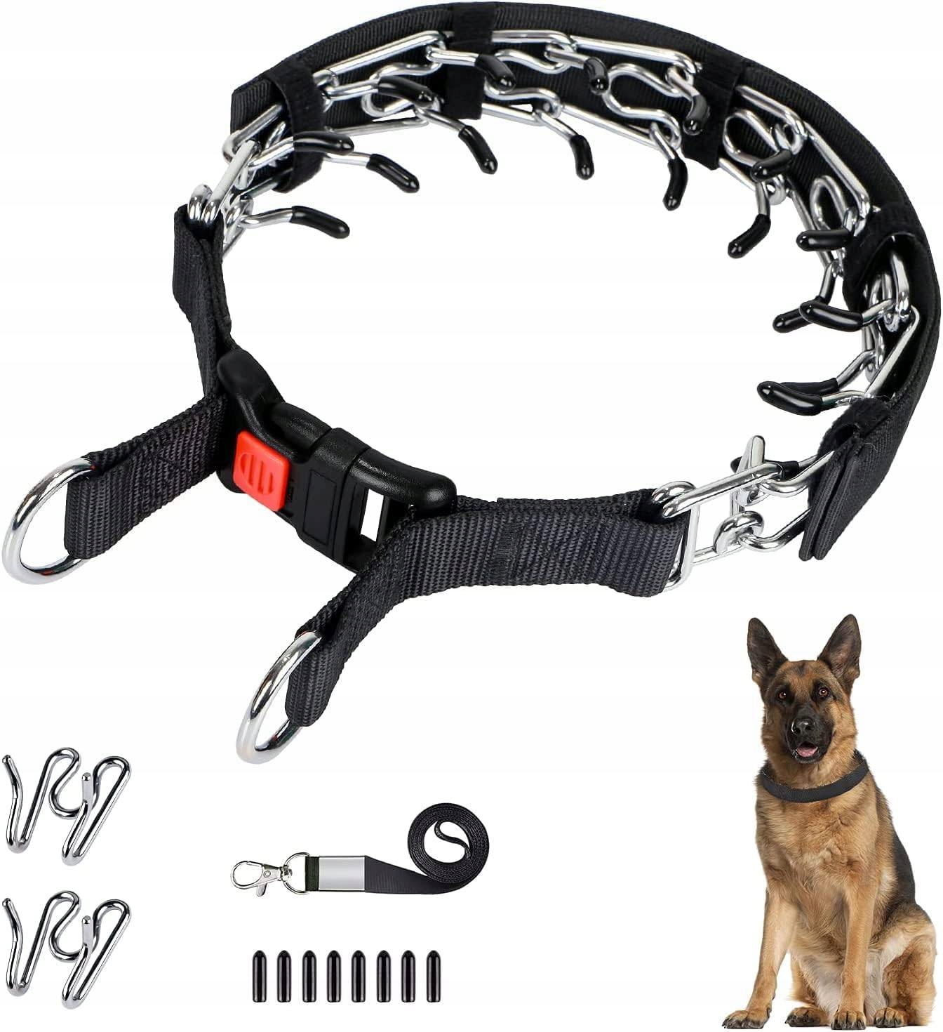 Obojek Ostnatý Obojek Kovový Pevný Pro Psa Bezpečné Zapínání