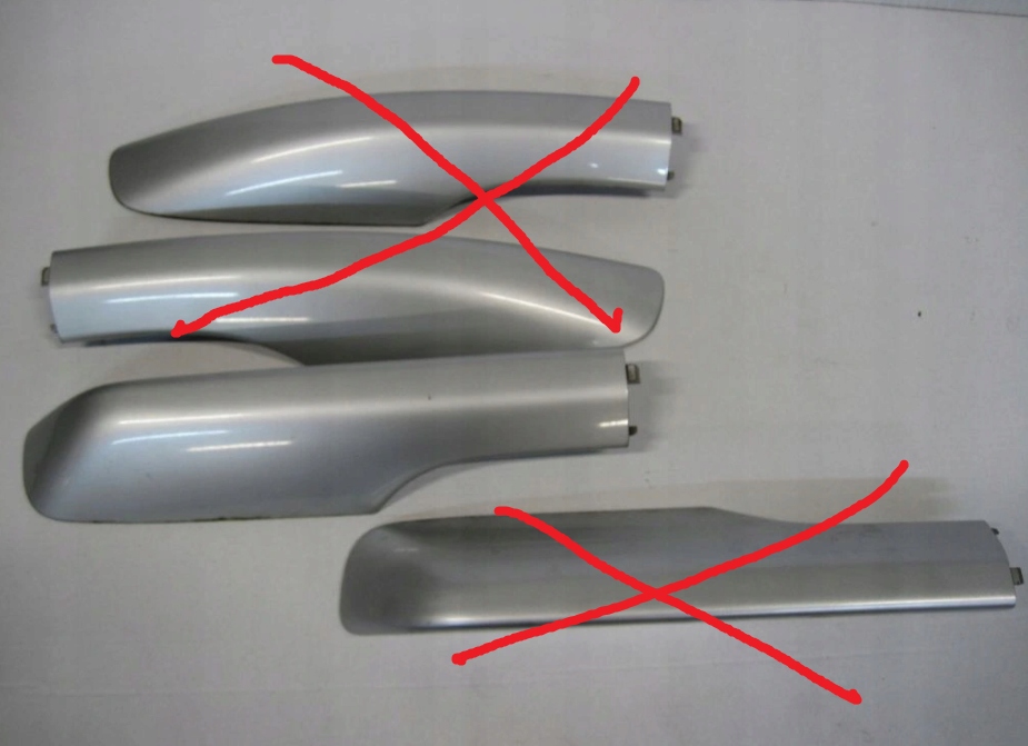 ZAŚLEPKA NAKŁADKA NA RELINGI COROLLA VERSO 04-08