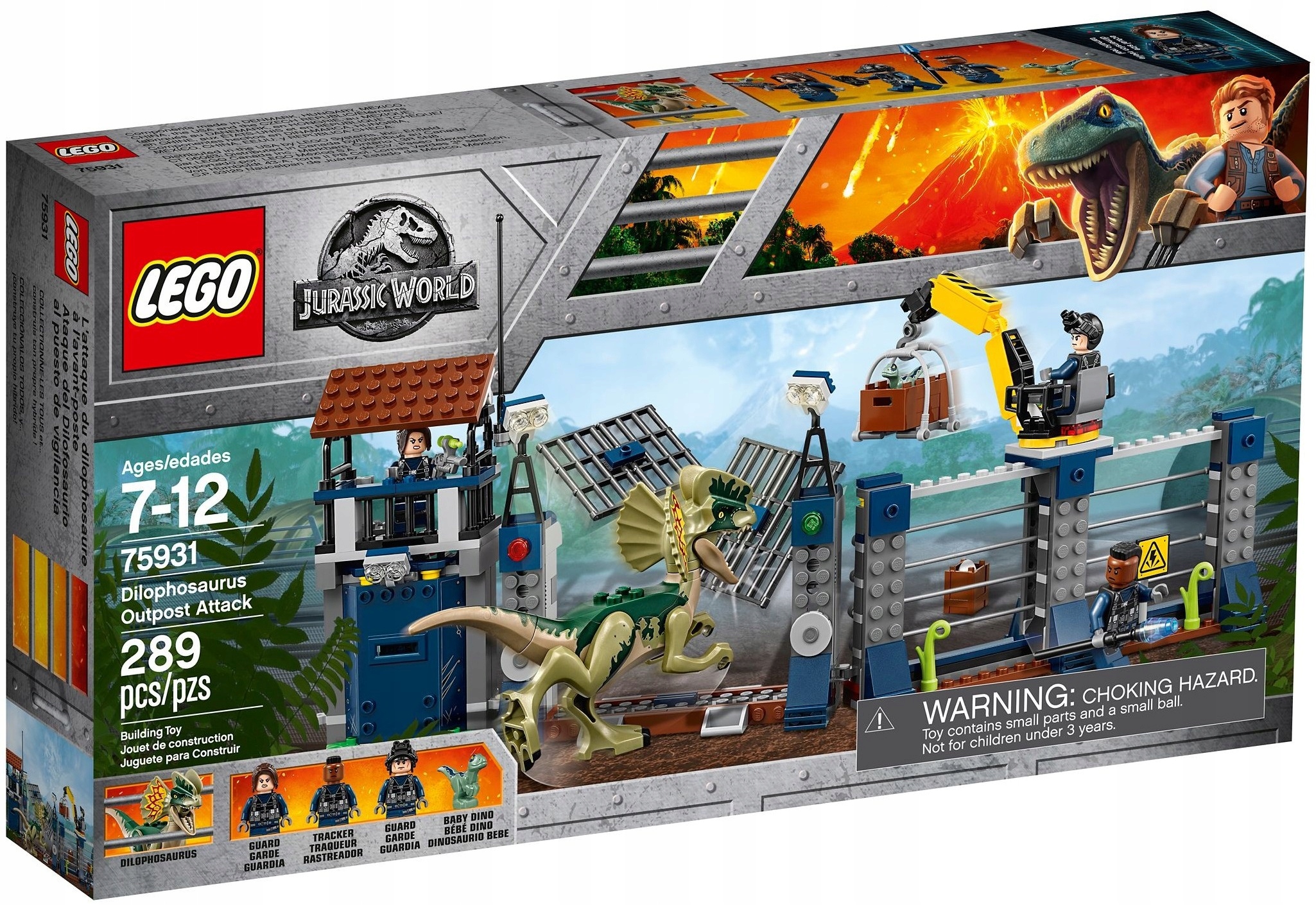 Lego 75931 Jurský svět Útok dilofosaura na stanici Stavebnice Super!