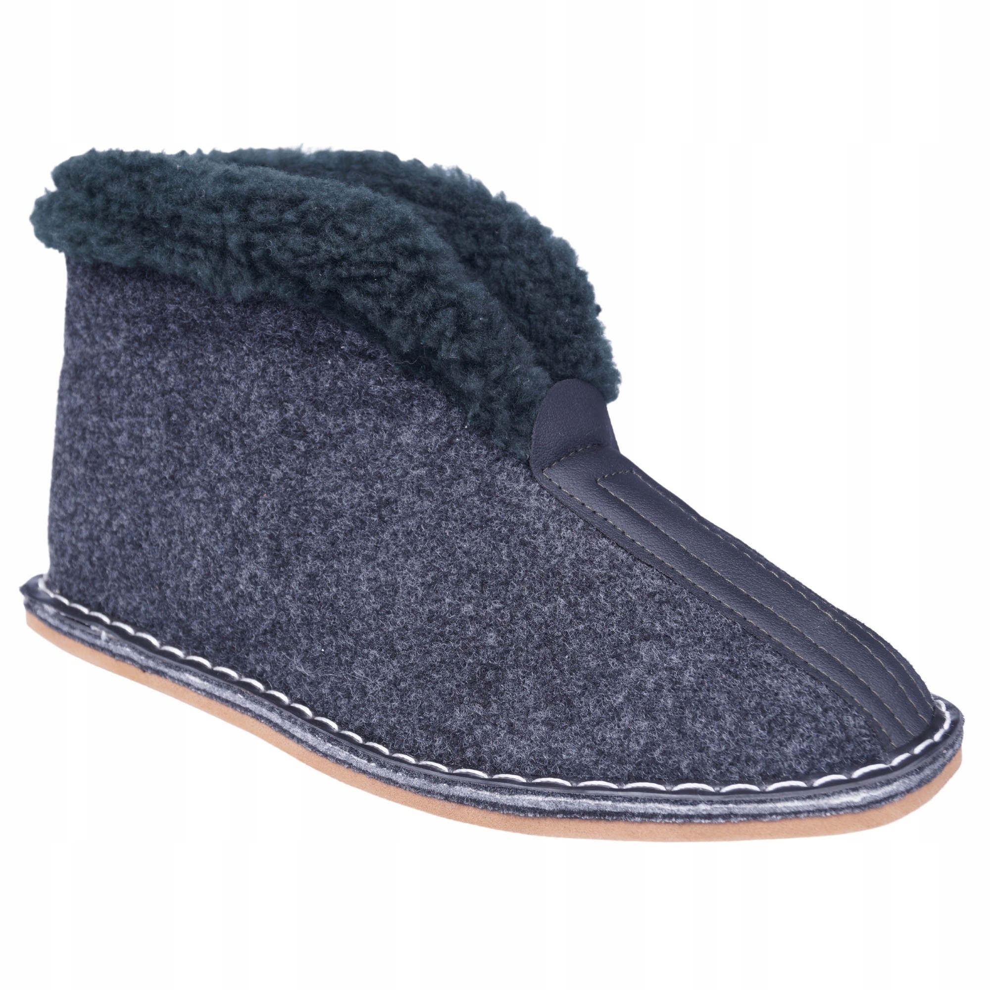 CIEPŁE POLSKIE BAMBOSZE FILCOWE DAMSKIE MĘSKIE 42 Marka inna