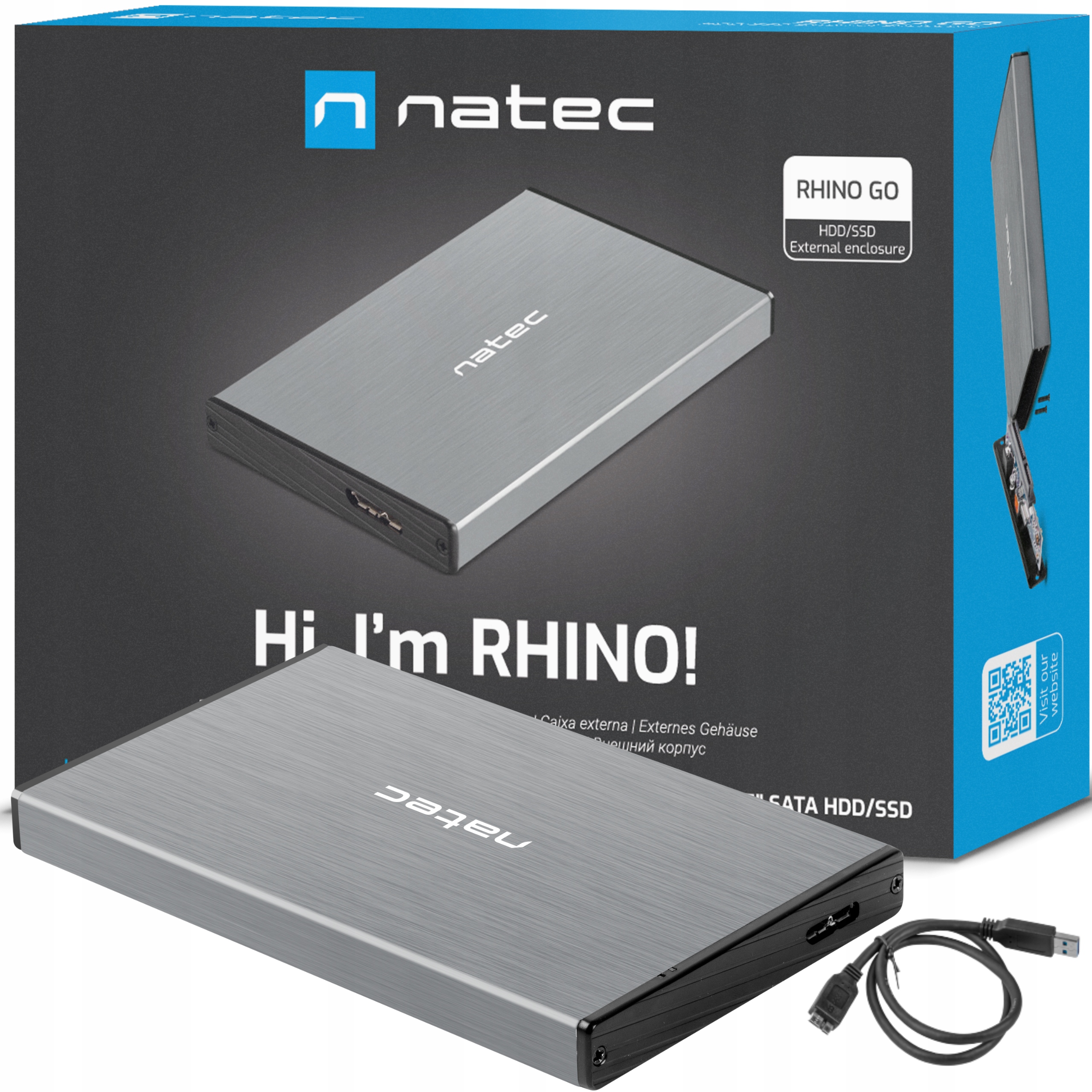 

Obudowa Kieszeń Na Dysk Ssd Hdd 2.5''NATEC Usb 3.0