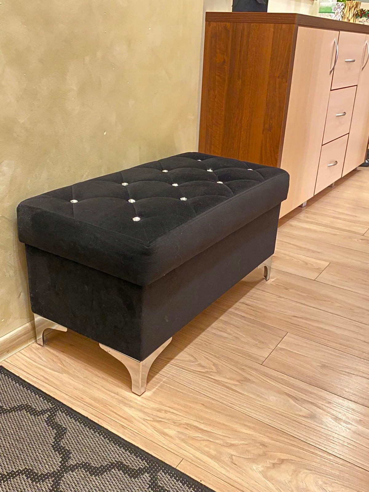 EKSKLUZYWNA PUFA otwierana / schowek - PIKOWANA S Szerokość mebla 40 cm